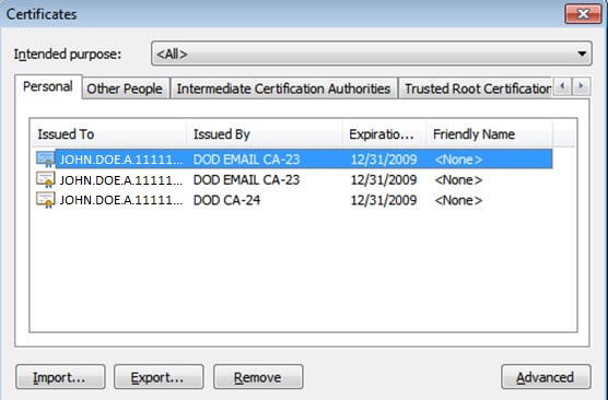 Dod root certificates for mac